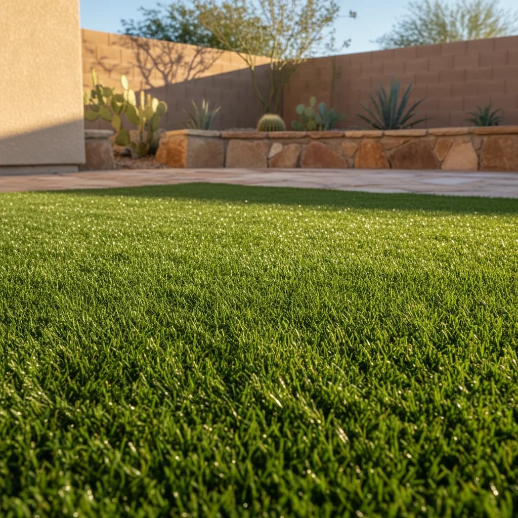 Clean artificial turf play area after sanitizing and deodorizing